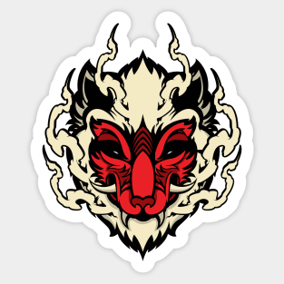 Demon Wolf Sticker